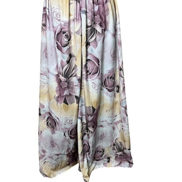 Three Bird Nest Purple Floral Maxi Dress - Picture 9 of 12